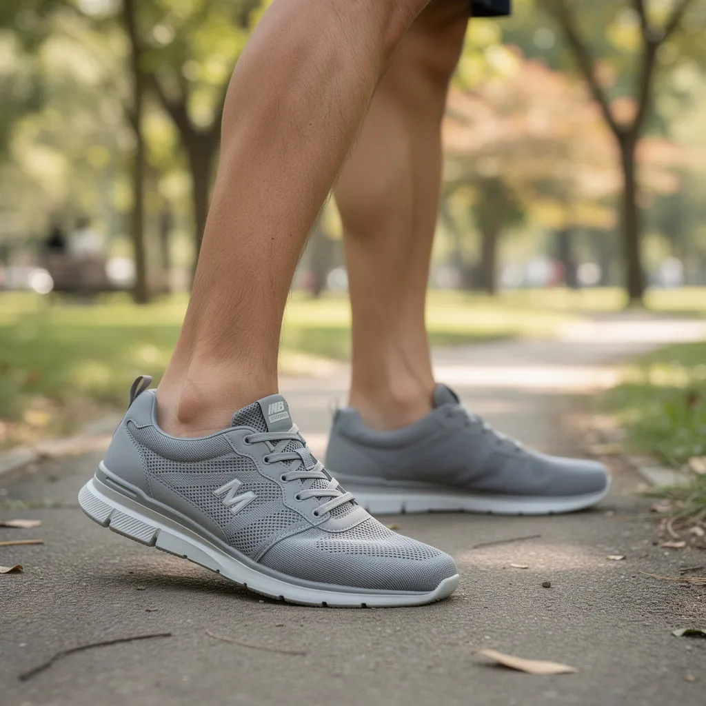 Men's Gray Low-Top Sneakers alternate view