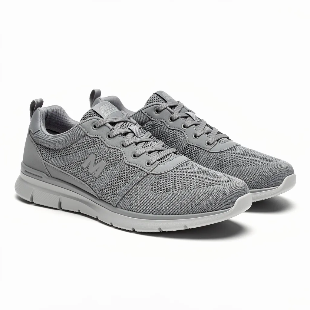 Men's Gray Low-Top Sneakers